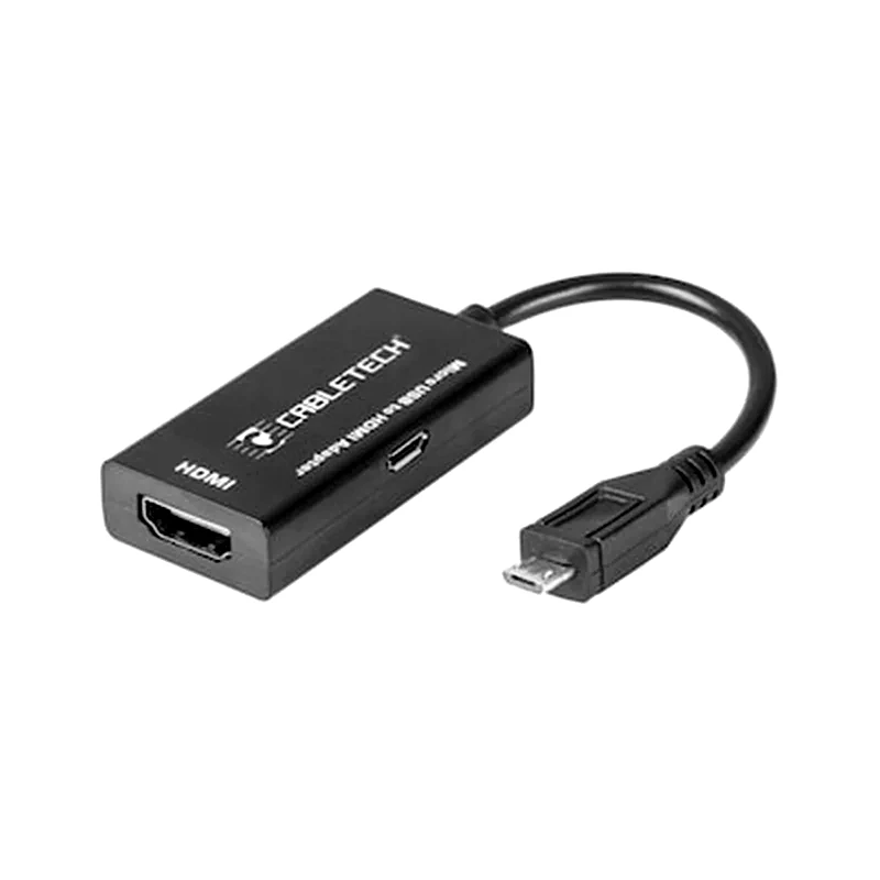 CABLETECH Cabletech Microusb Male To Hdmi Female Mhl Adaptor Black