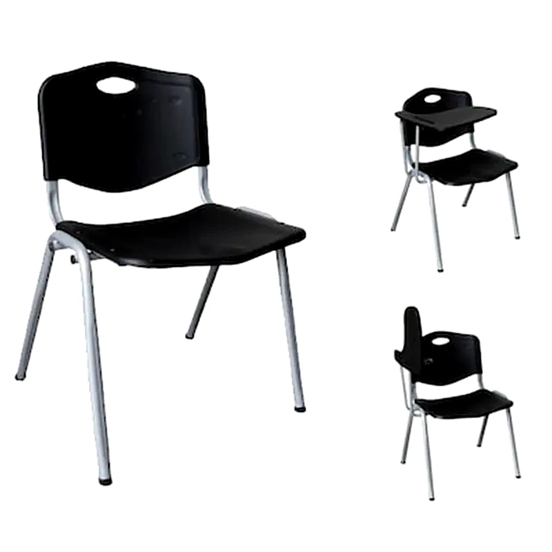 Καρεκλα Μεταλλικη - Εδρα Και Πλατη Πλαστικη Μαυρη Με Αναλογιο φωτογραφία