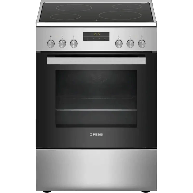 PITSOS PITSOS PHN039150 66 Lt Inox Ηλεκτρική Κουζίνα Κεραμική