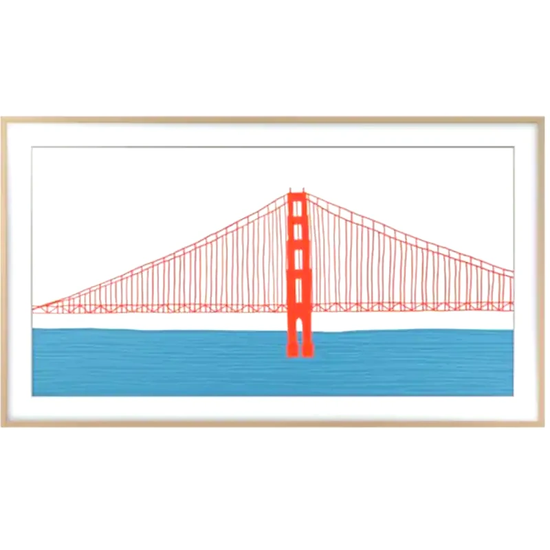 SAMSUNG Μαγνητικό Πλαίσιο Τηλεόρασης Samsung The Frame 55 VG-SCFA55TKBXC - Χρυσό