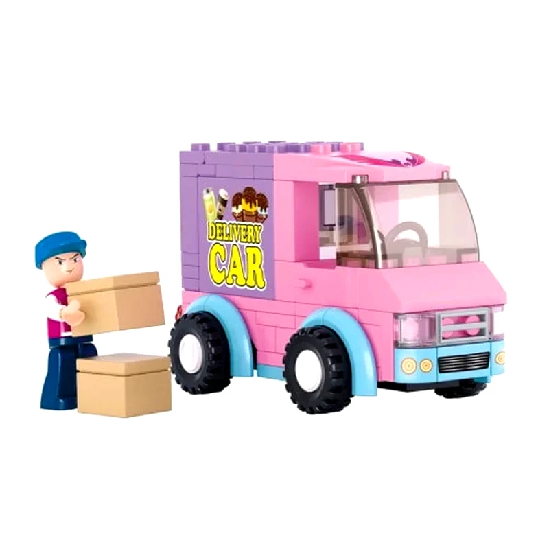 SLUBAN Sluban Τουβλάκια Girls Dream, Delivery Van M38-b0520, 102τμχ