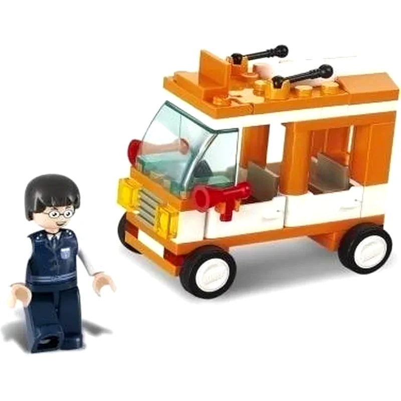 SLUBAN Sluban Τουβλάκια Town, Mini Bus M38-b0179, 72τμχ