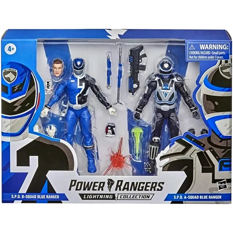 HASBRO Power Rangers Lightning Collection In Space Spd Blue Ranger A And B 15cm