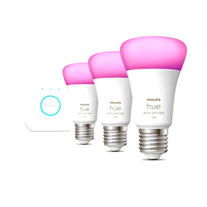 STEALTH Έξυπνες Λάμπες Philips Smart Kit Hue 9W A60 E27 3 Τμχ - RGBW