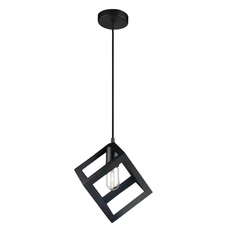 ΧΑΤΖΗΚΟΝΤΙΔΗΣ ΑΕ Φωτιστικό Οροφής Μονόφωτο Χατζηκοντίδης C10 Cubio 99 Κύβος - Μαύρο