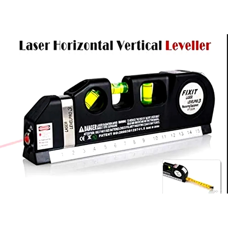 OEM Τριπλό Laser Αλφάδι Και Μέτρο - Levelpro 3-εύκολη Τοποθέτηση Πλακιδίων Και Δαπέδων