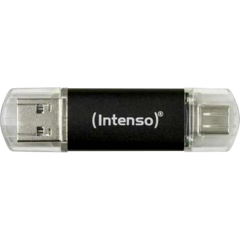 INTENSO Intenso Twist Line 64GB USB 2.0 Stick με σύνδεση USB-A USB-C Μαύρο