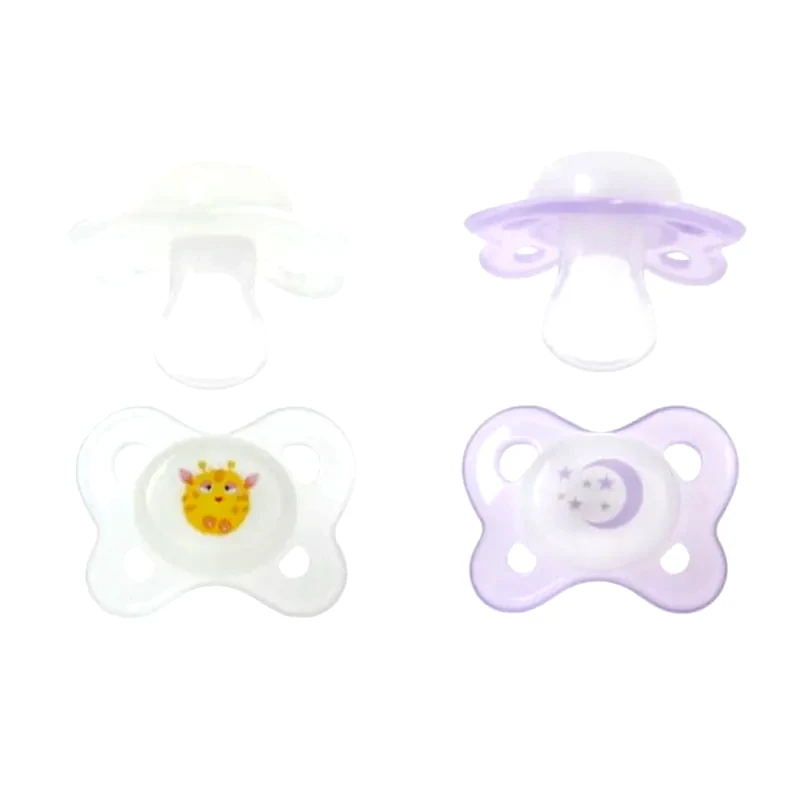 KIOKIDS Kiokids Σετ Πιπίλας Σιλικόνης 2 Τμχ Που Φωσφορίζει 6+m