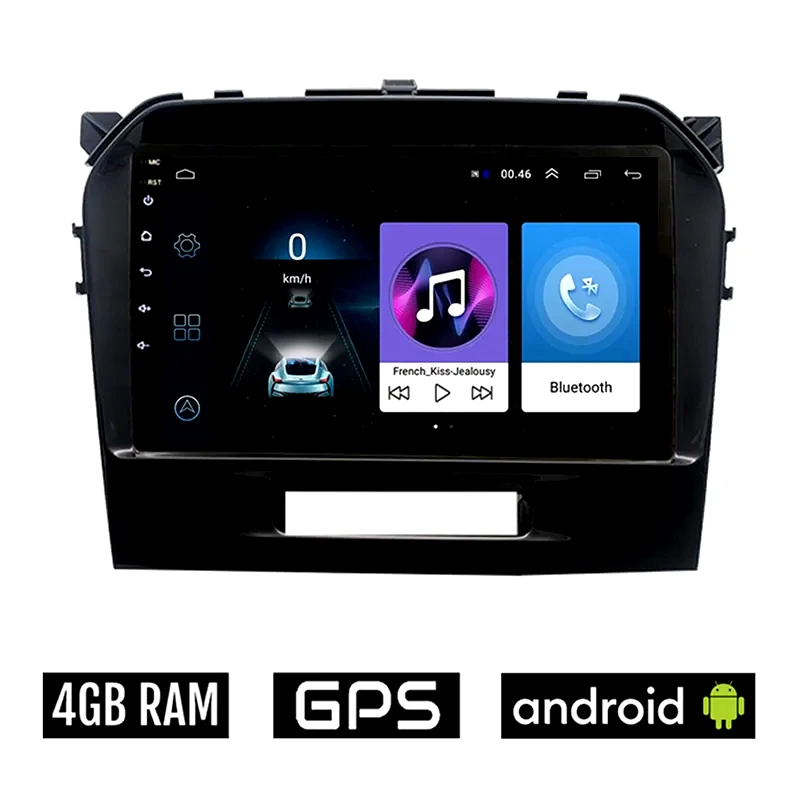 OEM Ηχοσύστημα ΟΕΜ με Οθόνη Αφής 9 Android, GPS, Wi-Fi, Bluetooth - 4GB/64GB για SUZUKI GRAND VITARA (μετά το 2016) - Μαύρο