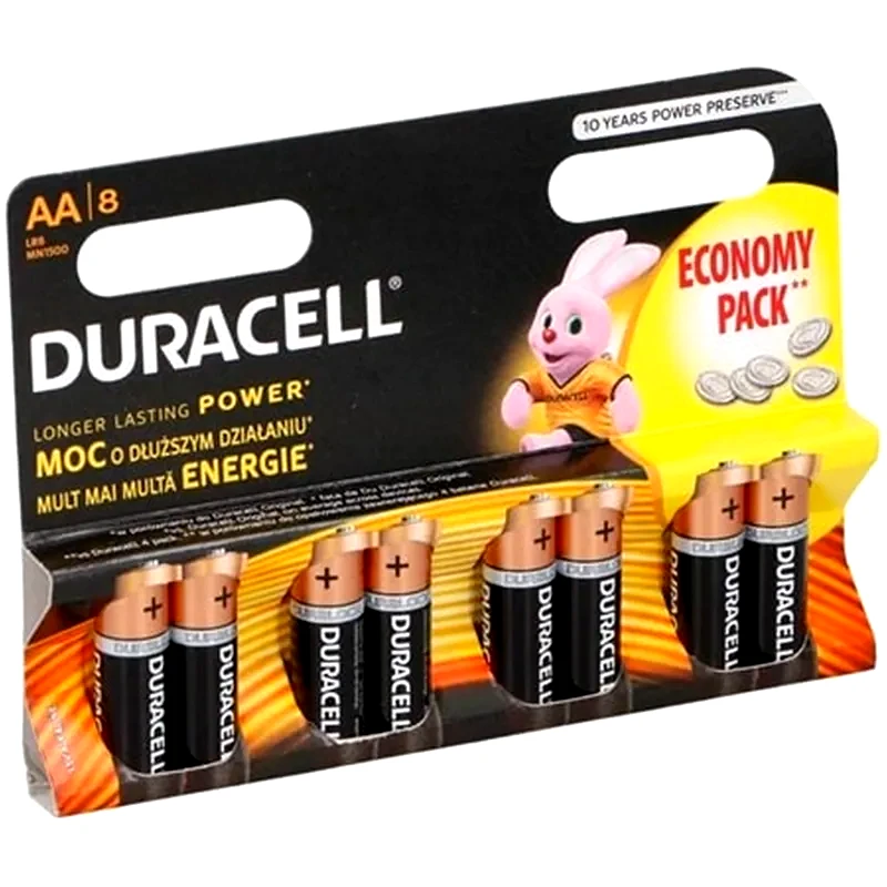 DURACELL Duracell Αλκαλικές Μπαταριες R6 AA 1.5V 8 τμχ