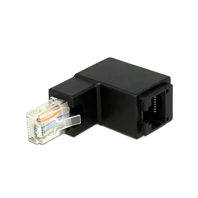 DELOCK Αντάπτορας Delock Rj45 Male Angled To Rj45 Female Cat.6 Utp