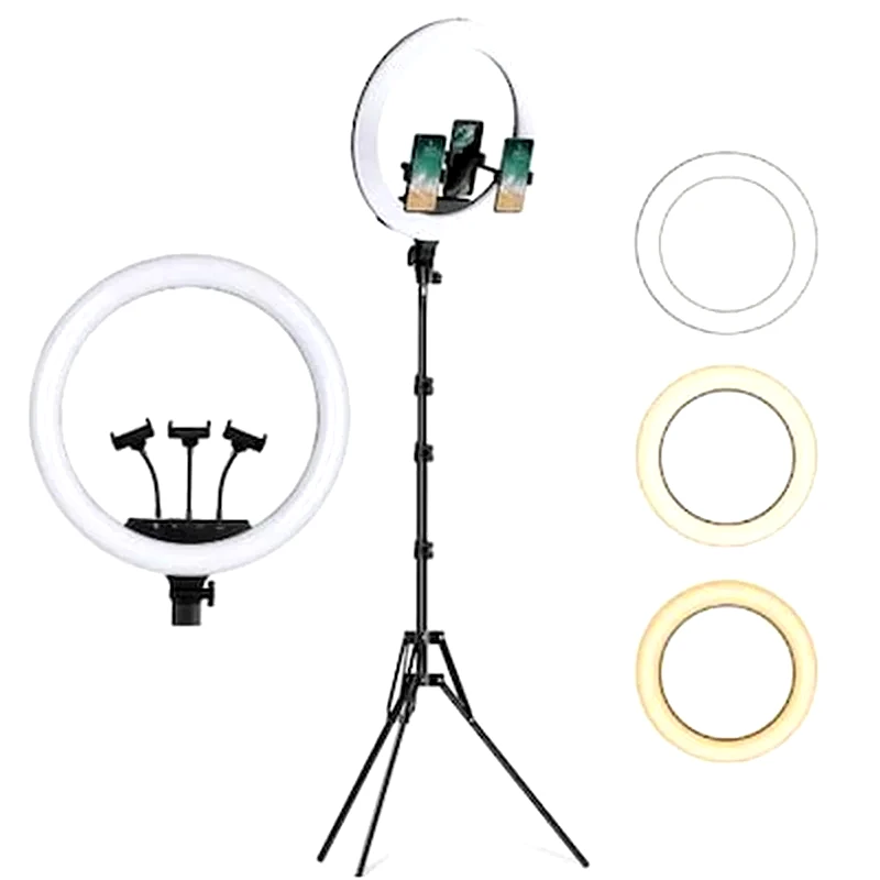OEM Ring Light 45cm XK-818A με Τριπλή Βάση Κινητού