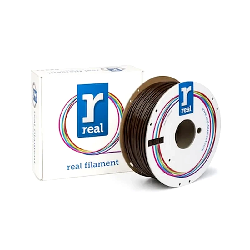 REAL FILAMENTS Real Pla 3d Printer Filament - Brown - Spool Of 1kg - 2.85mm (refplabrown1000mm3)