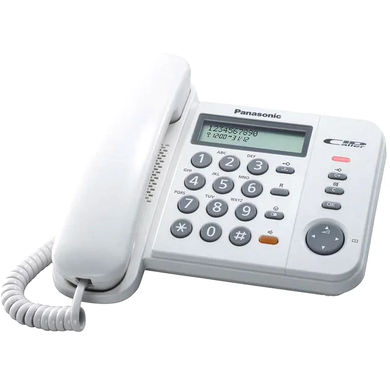 PANASONIC Ενσύρματο Τηλέφωνο Panasonic KX-TS580 - Λευκό