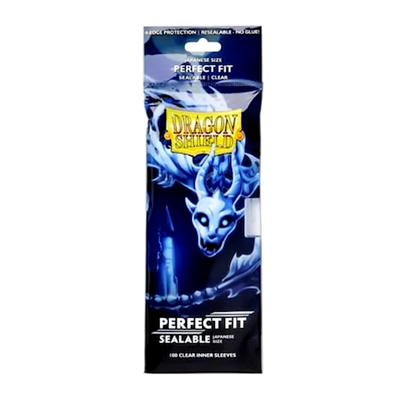 Dragon Shield Japanese Size Perfect Fit Sealable Inner Sleeves - Clear Yama (100 Sleeves)