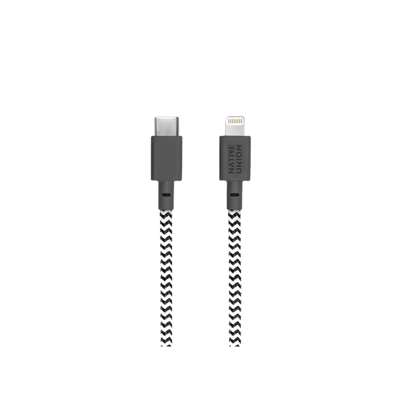 NATIVE UNION Καλώδιο δεδομένων Native Union Usb-C to Lightning 1.2m - Ζεβρέ