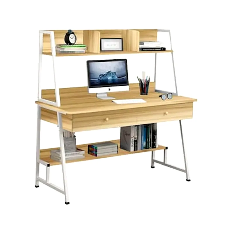 WOODWELL Γραφείο Βιβλιοθήκη Woodwell από Μελαμίνη 120x48cm - Sonoma/Λευκό