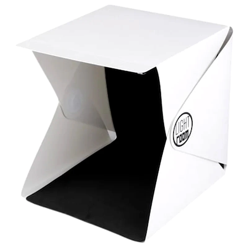 PULUZ Portable Mini Photo Studio Box Photography Backdrop Built-in Light Photo Box 22.6cm X 23cm X 24cm