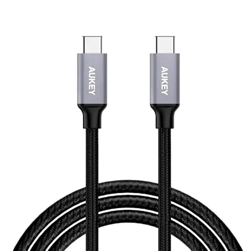 AUKEY Καλώδιο δεδομένων Aukey Cb-cd5 Braided Usb-C to Usb-C 1m - Black