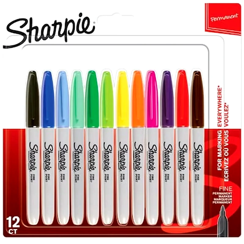 SHARPIE Μαρκαδόροι Sharpie Fine Permanent 1mm 12τχμ 2065404