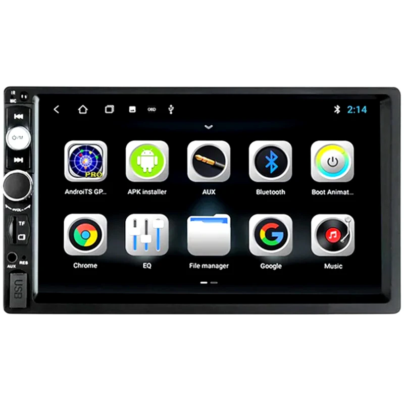 OEM Ηχοσύστημα με Οθόνη Αφής 7 2-DIN Android GPS Wi-Fi Bluetooth 87022 - Μαύρο