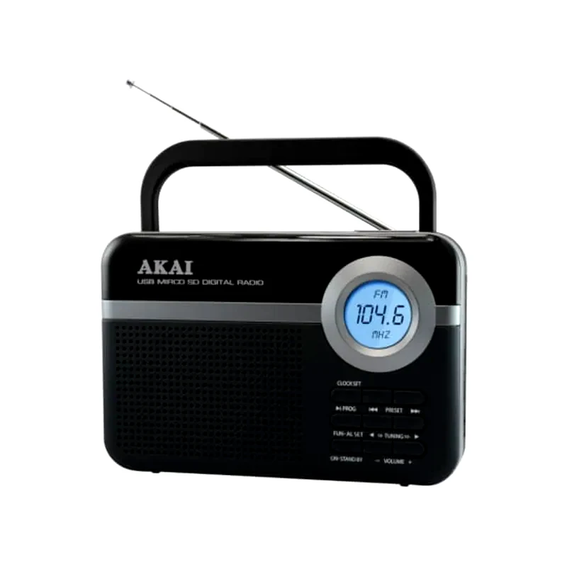 AKAI Φορητό Radio Akai PR006A-471U Retro - Μαύρο