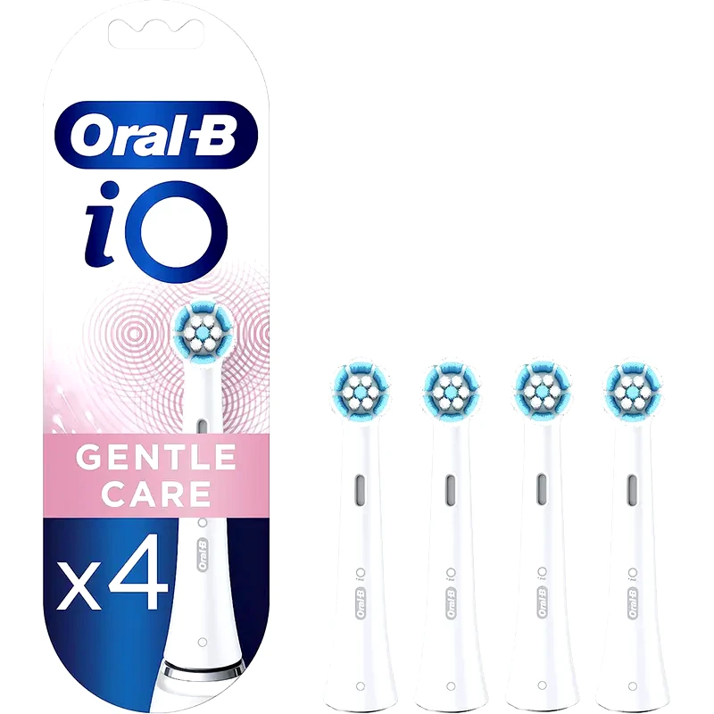 ORAL-B Ανταλλακτικές Κεφαλές ORAL-B iO GENTLE CARE 4 Τμχ για Ηλεκτρική Οδοντόβουρτσα Λευκό