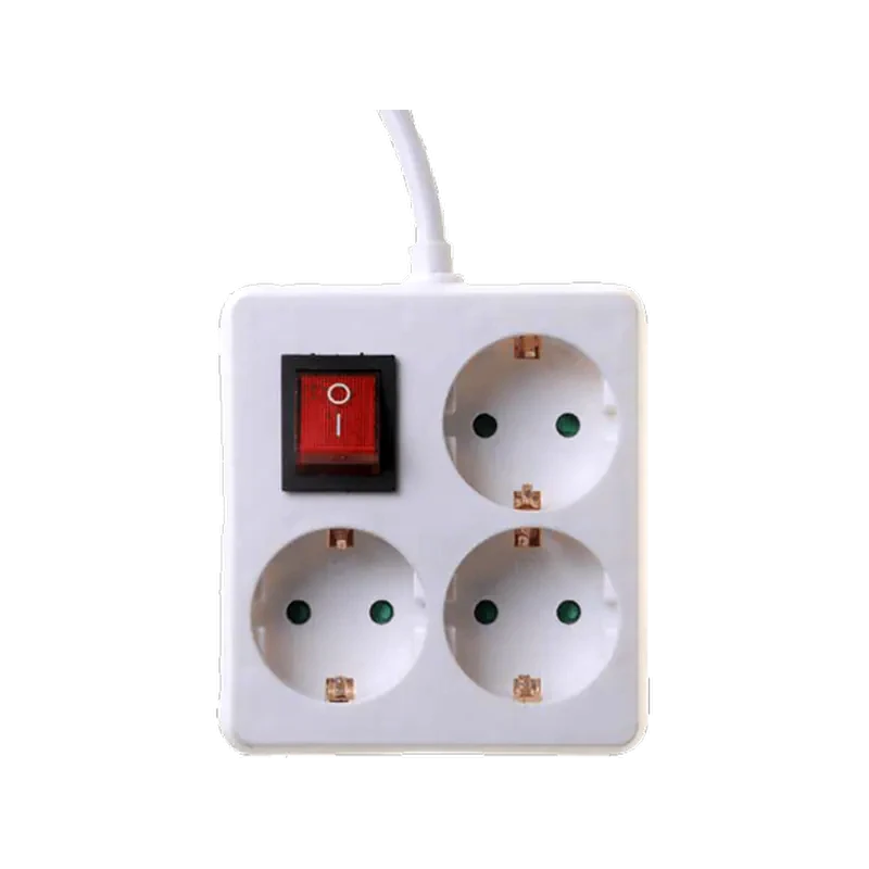 TELCO Πολύπριζο Telco KF-B-S03K 3 Θέσεων 1.5m - Λευκό