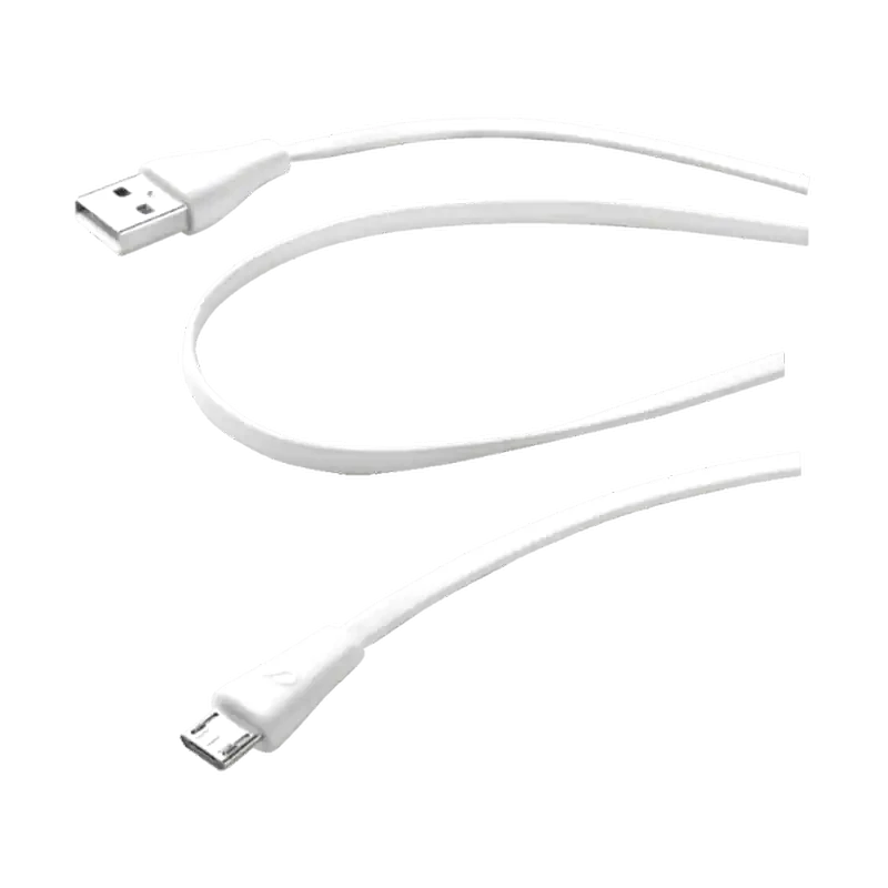 Καλώδιο δεδομένων Cellular Line Usb to microUSB 1m - White