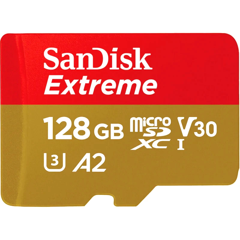 SANDISK Sandisk Extreme microSDXC 128GB Class 10 U3 V30 A2 UHS-I με αντάπτορα