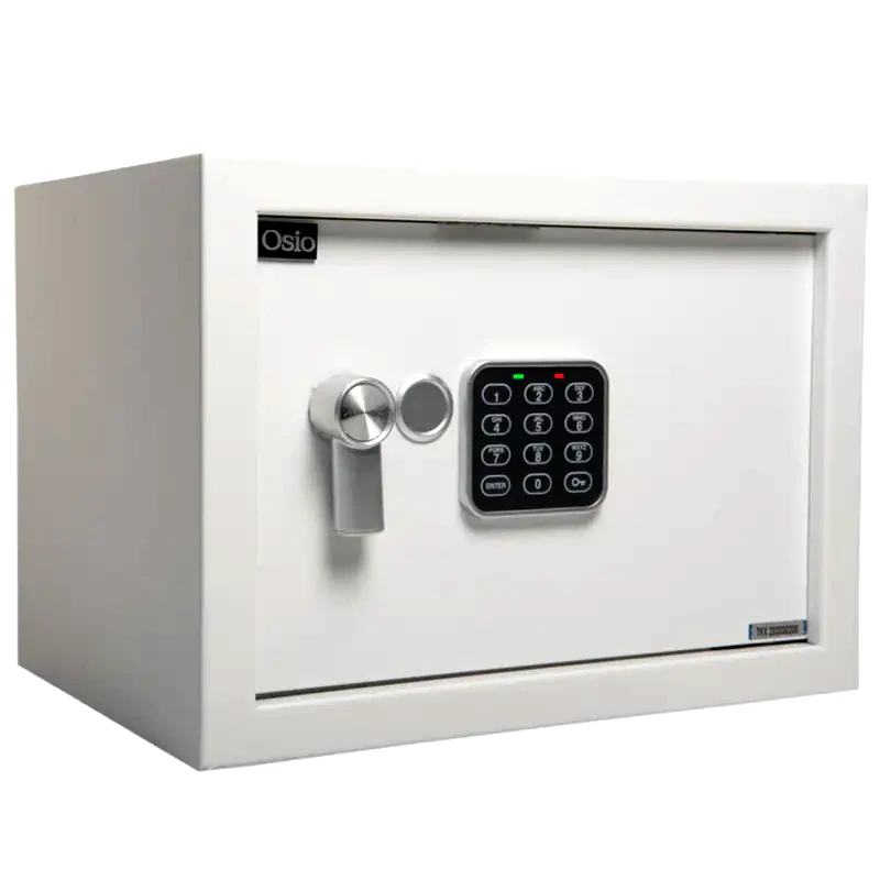 OSIO Χρηματοκιβώτιο Osio OSB-2535WH με Ηλεκτρονική Κλειδαριά 35x25x25 cm - Λευκό