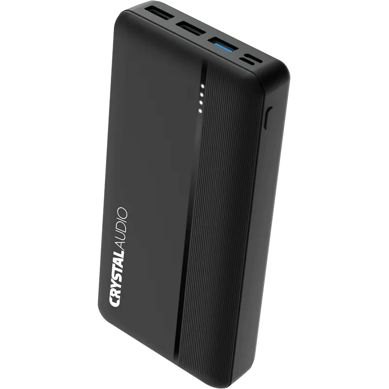 CRYSTAL AUDIO Powerbank Crystal Audio PBK6K 30.000mAh - Μαύρο