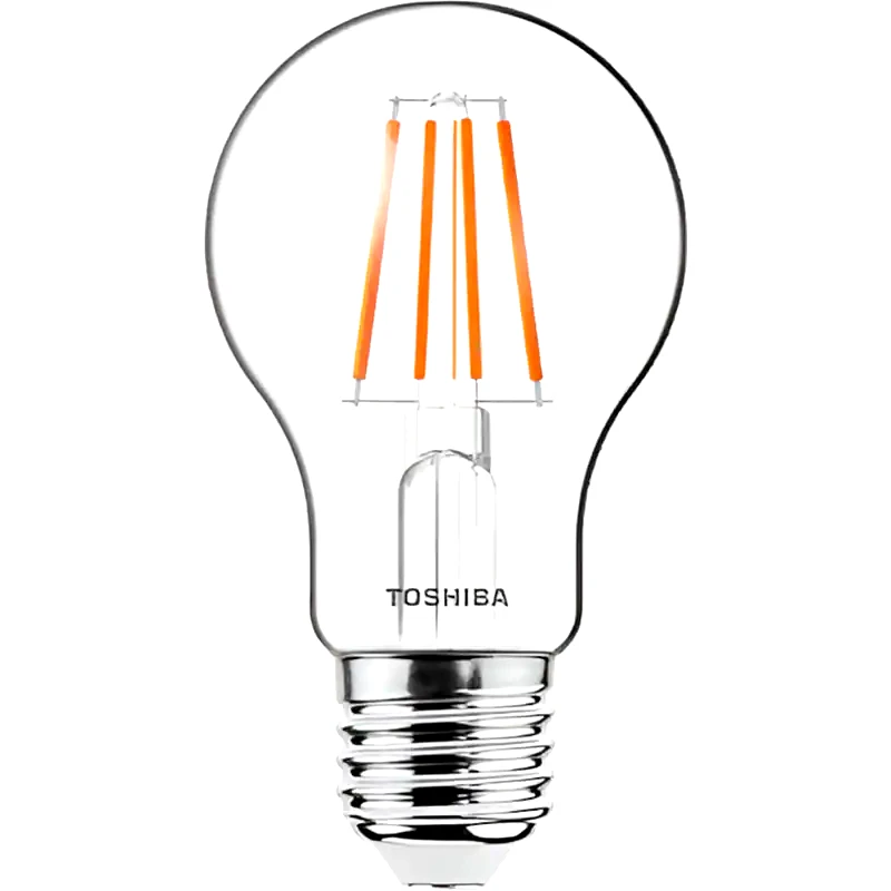 TOSHIBA Λάμπα LED Toshiba Filament A60 E27 4.5W 2200K - Θερμό Λευκό