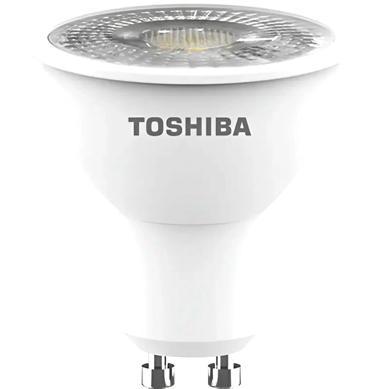 TOSHIBA Λάμπα LED Toshiba GU10 7W 3000K - Θερμό Λευκό