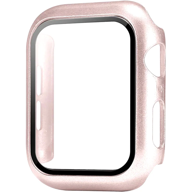SONIQUE Θήκη Sonique Προστασία PC + Tempered Glass για Apple Watch 41mm - Ροζ Χρυσό