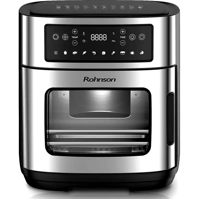 ROHNSON ROHNSON R-2853 με Πόρτα 1900W 12 L Ασημί Φριτέζα Αέρος