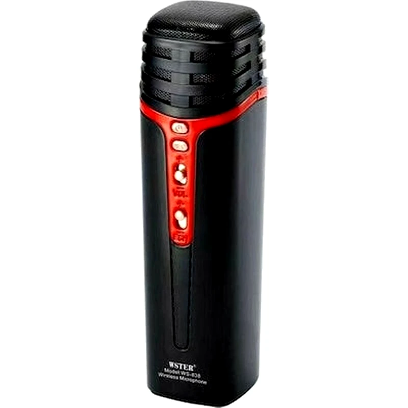 OEM Μικρόφωνο Karaoke Wster Ws-838 Με Ηχείο - Μαύρο