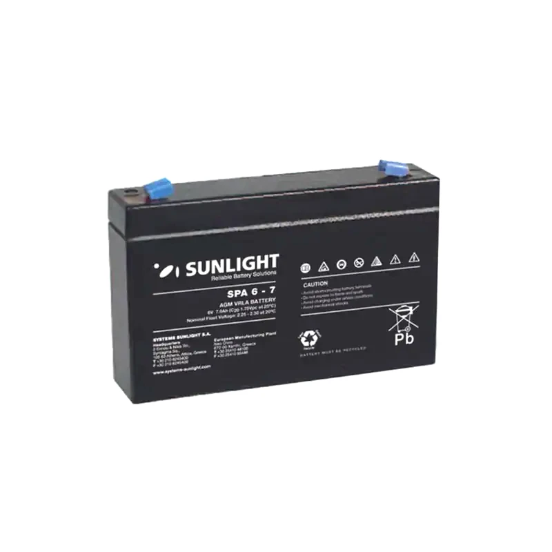 SUNLIGHT Sunlight Μπαταρία VRLA SPA6 6V 1τμχ