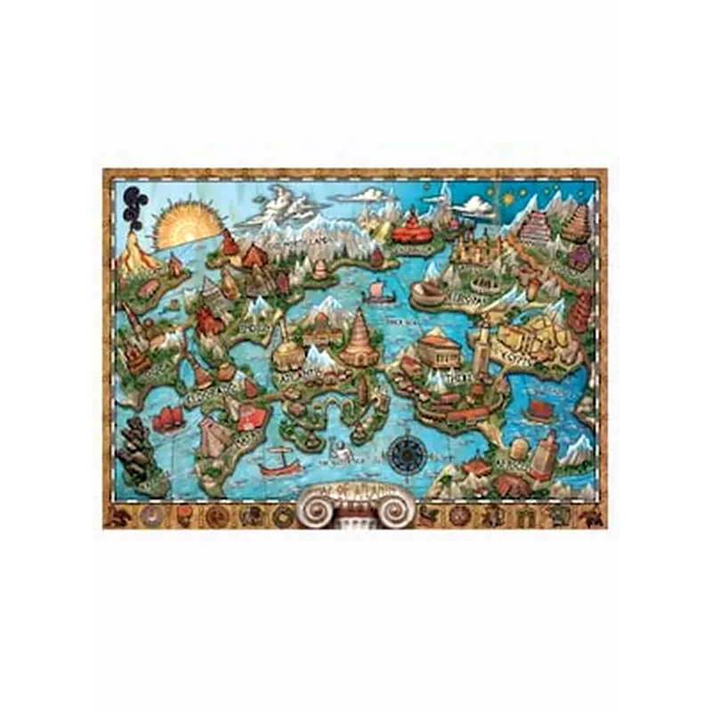 RAVENSBURGER Παζλ Μυστηριώδης Ατλαντίδα, (1000 Κομμάτια)