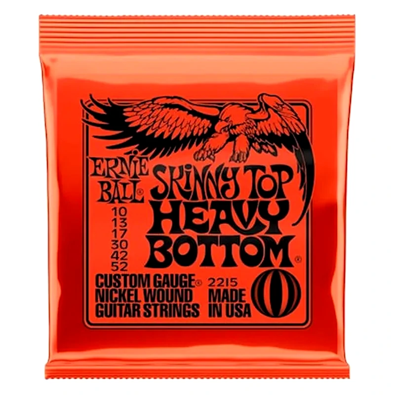 ERNIE BALL Σετ 6 Χορδές Ηλεκτρικής Κιθάρας Ernie Ball Skinny Top Heavy Bottom 010-052