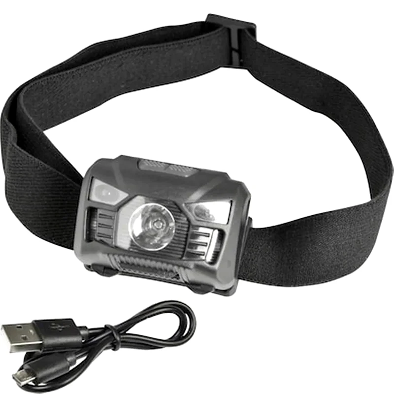 Heitech 04003642 Επαναφορτιζόμενος Φακός Κεφαλής Cob Led Με Αισθητήρα Κίνησης 3 W 197102-0056