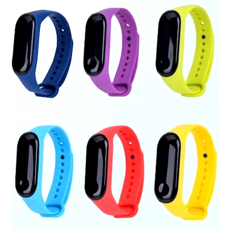 LILAK Λουράκια Lilak για Xiaomi Mi Smart Band 4 6τμχ - Πολύχρωμο