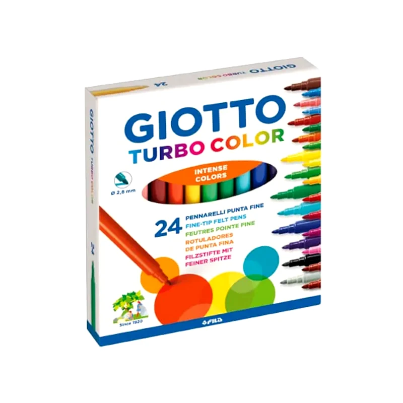 GIOTTO Μαρκαδόροι Giotto Turbo Color 24 Τεμάχια