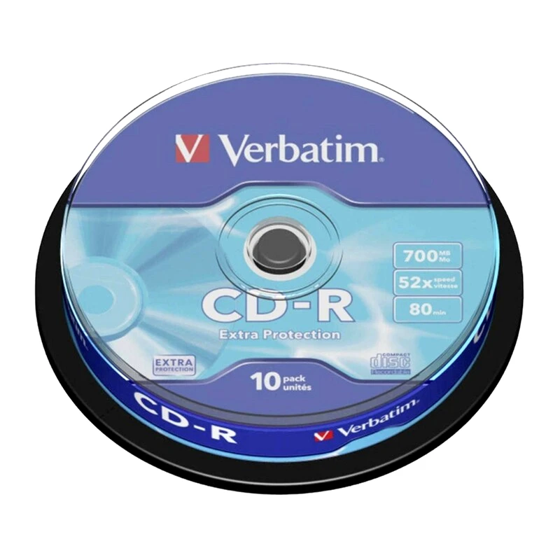 VERBATIM Δίσκοι CD/DVD Verbatim CD-R 700MB 10τμχ
