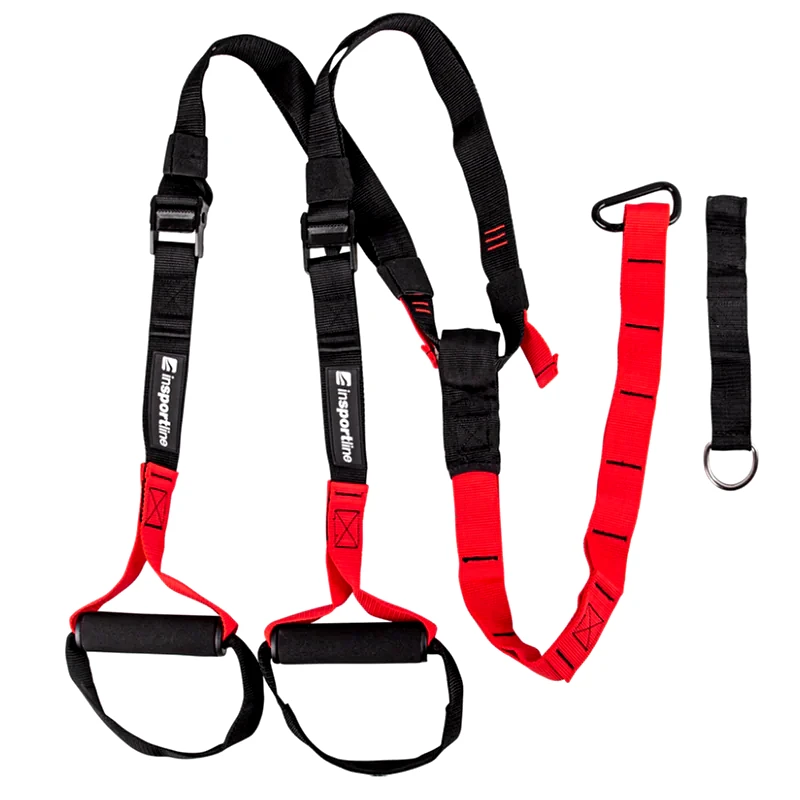 INSPORTLINE Ιμάντες Γυμναστικής Insportline Suspension Multitrainer Xs 20605 - Μαύρο/Κόκκινο
