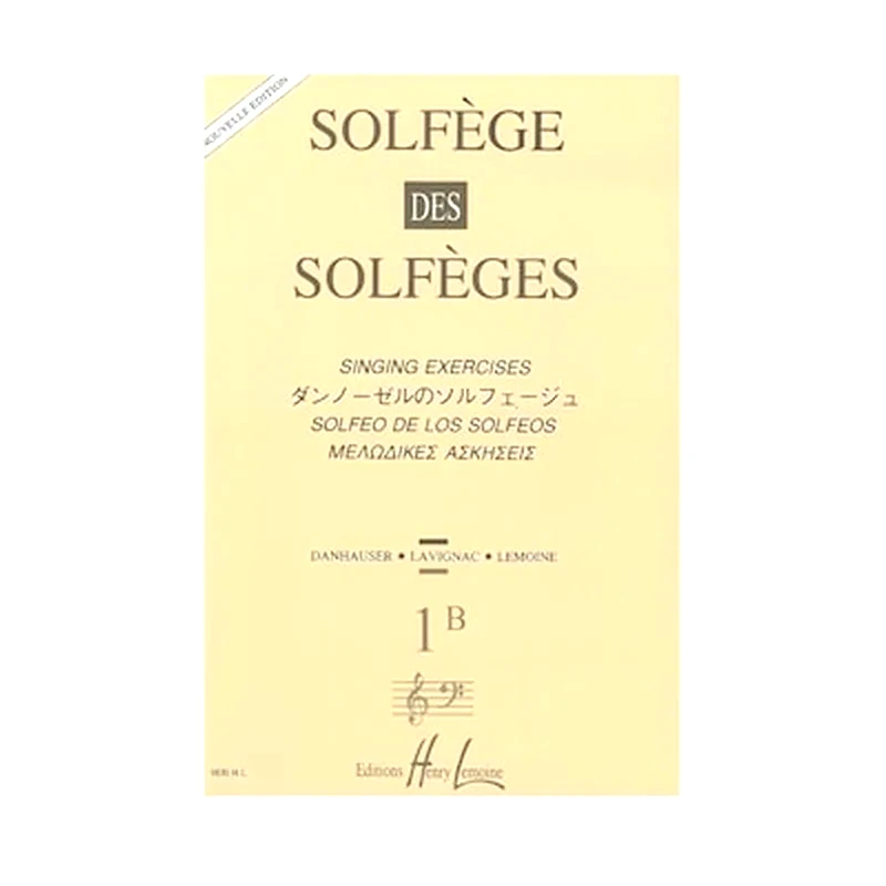 HENRY LEMOINE Solfege Des Solfeges, Vol. 1b