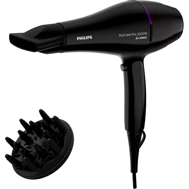 PHILIPS Σεσουάρ Μαλλιών PHILIPS Drycare Pro Ionic BHD274/00 2200 W Μαύρο