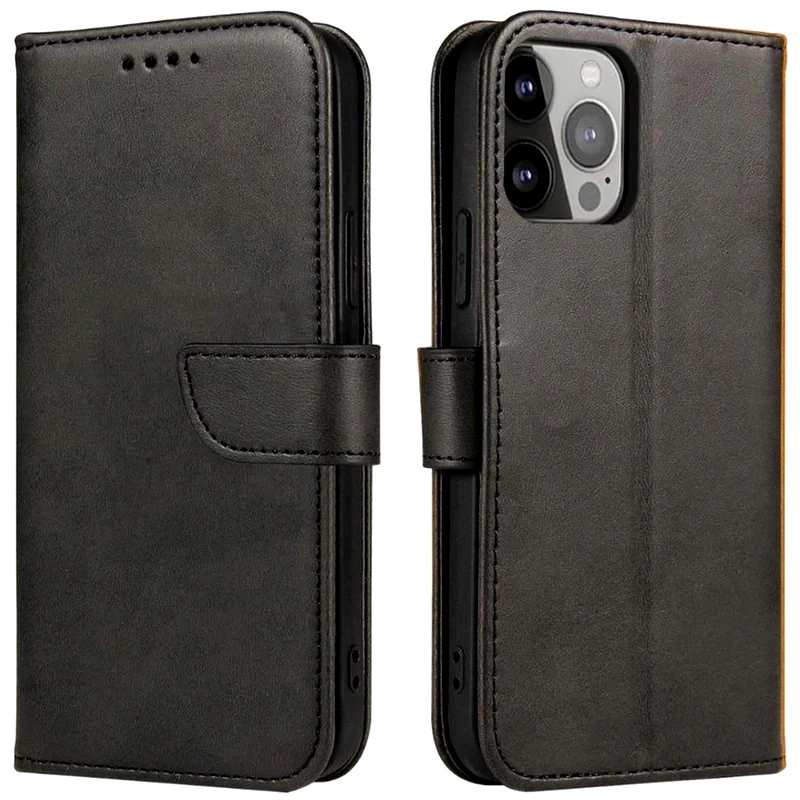 HURTEL Θήκη Apple iPhone 14 Pro Max - Hurtel Magnet Elegant Case Cover Flap And Stand - Μαύρο