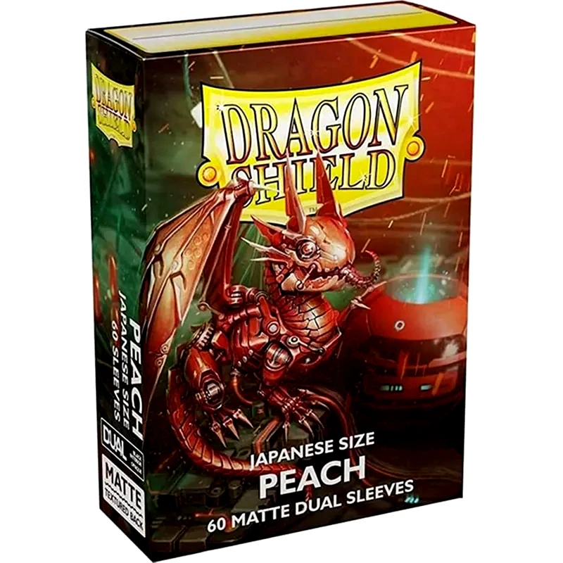 ARCANE TINMEN Peach Piip Dragon Shield Japanese Size Matte Dual Sleeves (60 Sleeves)