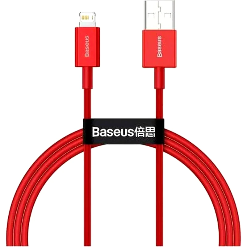 BASEUS Καλώδιο φόρτισης Baseus USB-A σε Lightning Superior Series , Fast Charging 1m - Κόκκινο